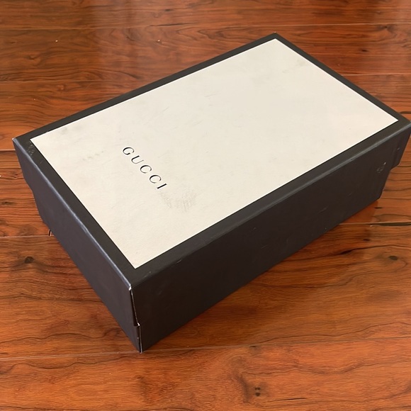 Authentic Gucci Brown GG Suede with Gold Hardware Mid High Heel Shoes - Picture 13 of 16